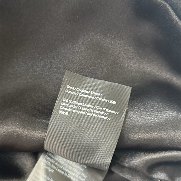 NWT Muubaa‎ Womens Sheep Leather Quiet Luxury Sleeveless Edgy Glam Moto Top 6 - Picture 9 of 12